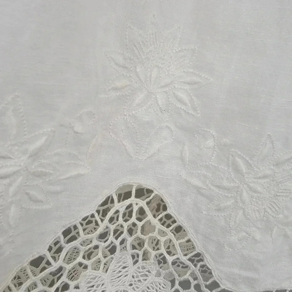 Ulla Johnson Leona Dress Midi Cotton Linen Lace Cottagecore Beach 4 - Picture 6 of 11